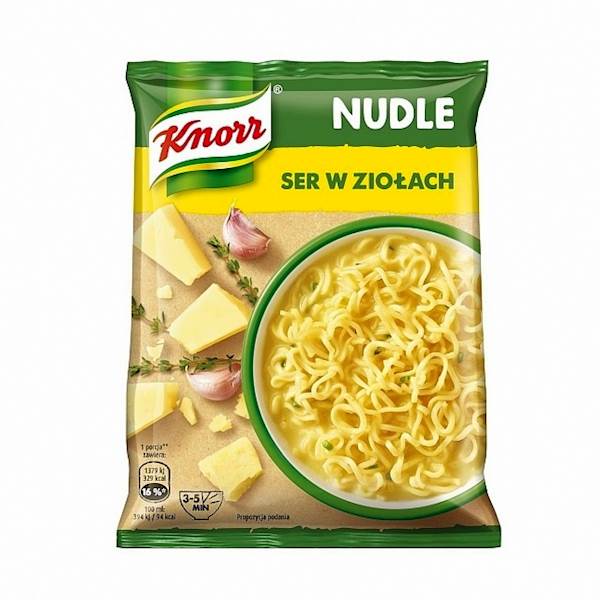 Unilever zupa instant Knorr Nudle Ser w Ziołach 61g