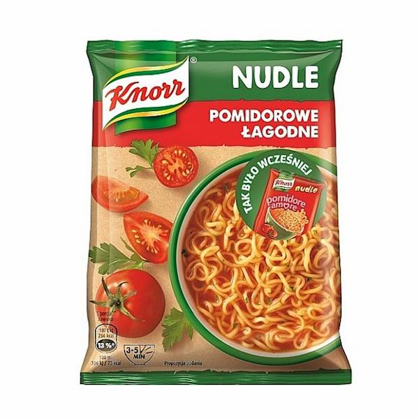 Unilever zupa instant Knorr Nudle Pomidorowe Łagodne 65g