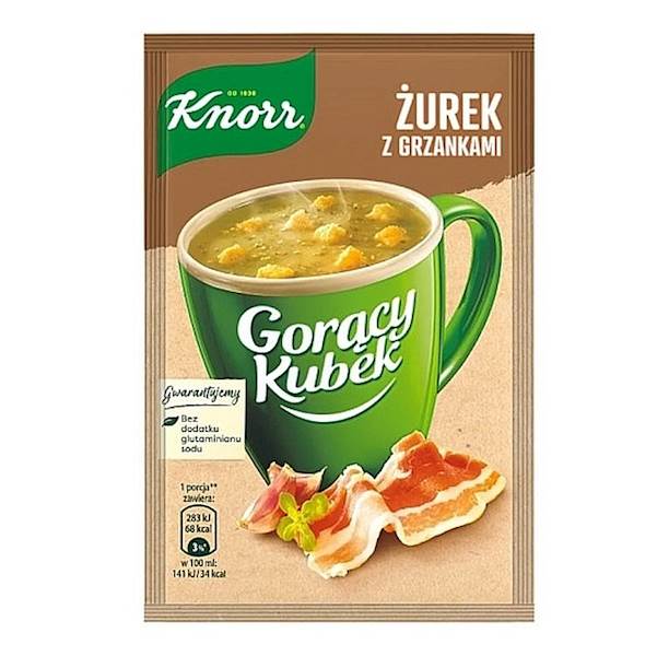 Unilever zupa instant Knorr Gorący Kubek Żurek z Grzankami 17g