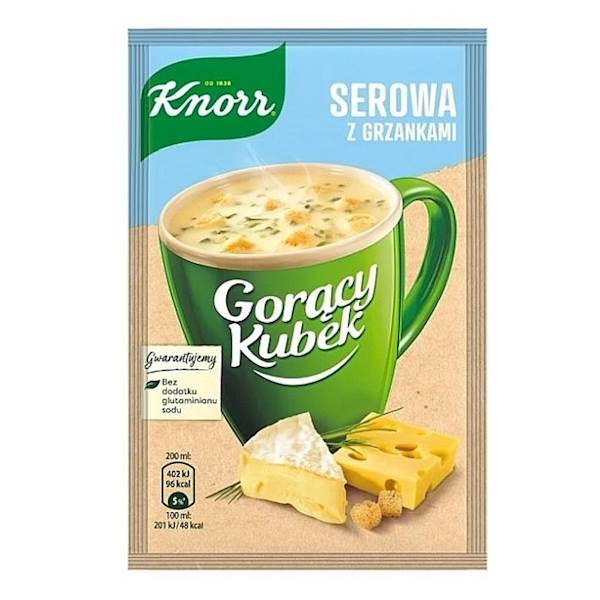 Unilever zupa instant Knorr Gorący Kubek Serowa z Grzankami 22g