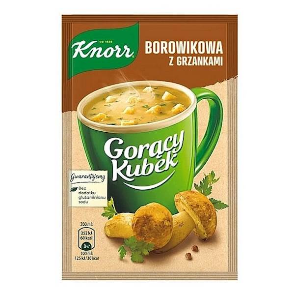 Unilever zupa instant Knorr Gorący Kubek Borowikowa z Grzankami 15g