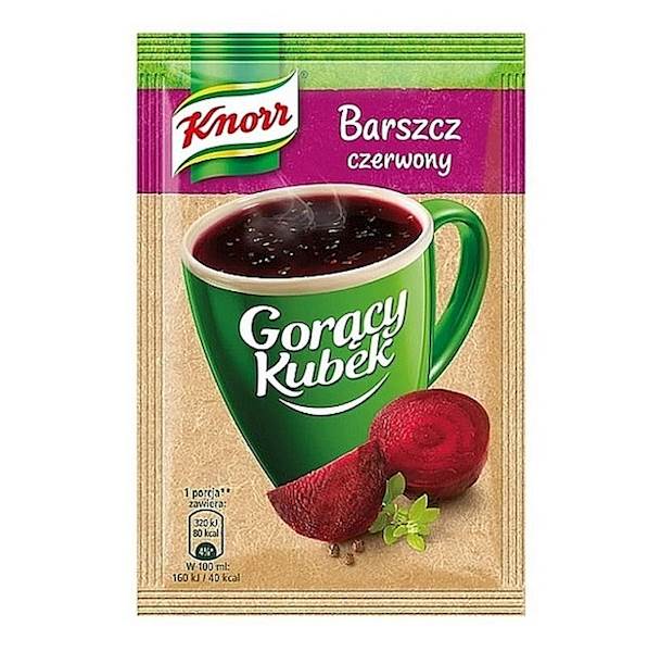 Unilever zupa instant Knorr Gorący Kubek Barszcz Czerwony 14g