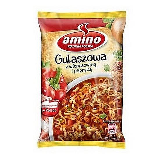 Unilever zupa instant Amino Gulaszowa z Wieprzowiną i Papryką 59g
