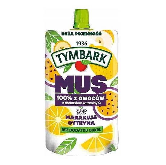 Maspex mus owocowy bez dodatku cukru Tymbark Mus 100% z Owoców Marakuja Cytryna 200g