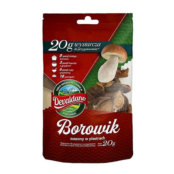 Danex grzyby suszone Devaldano Borowik Szlachetny w plastrach 20g