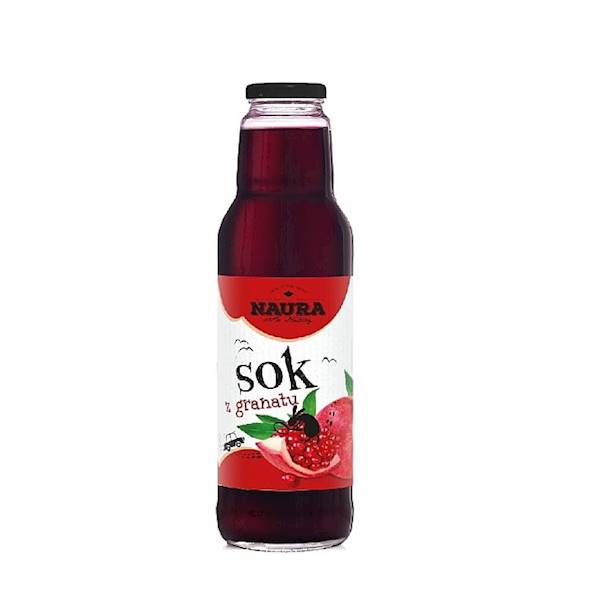 Merkury sok ekologiczny bez dodatku cukru Naura Sok 100% z Granatu 750ml