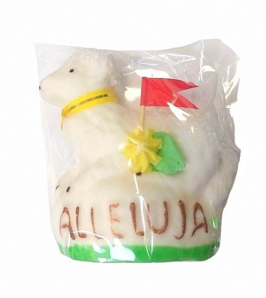 Pol-niko figurka cukrowa wielkanocna Baranek Alleluja B.8