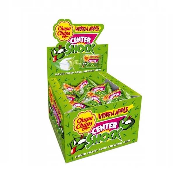 Chupa Chups kwaśne gumy balonowe Center Shock Hidden Apple 400g
