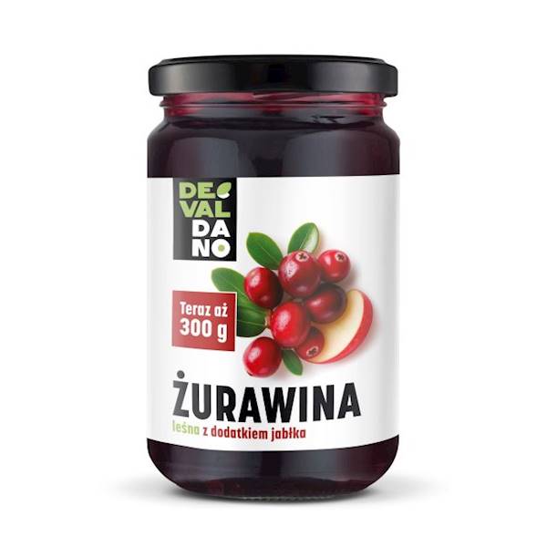 Danex przetwory owocowe Devaldano Żurawina Leśna 300g