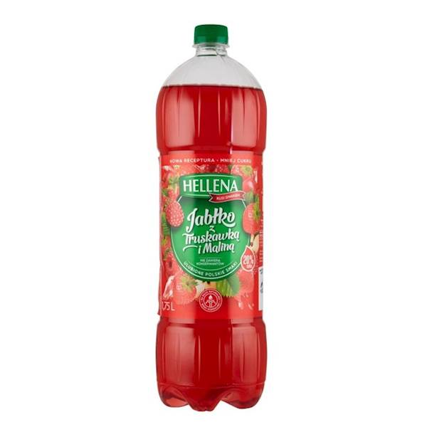 Hellena napój niegazowany Jabłko z Truskawką i Maliną 1,75l