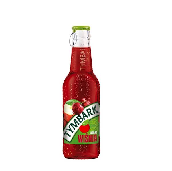 Maspex napój owocowy niegazowany w szklanej butelce Tymbark Wiśnia-Jabłko 250ml