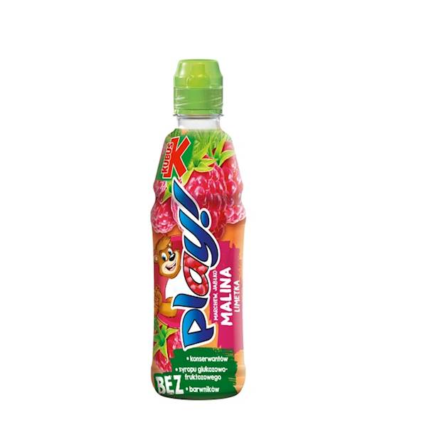 Maspex napój owocowo-warzywny bez dodatku cukru Kubuś Play Marchew, Jabłko, Malina, Limetka 400ml