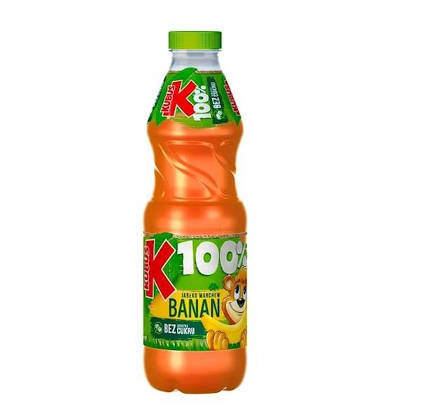 Maspex sok owocowo-warzywny bez dodatku cukru Kubuś 100% Marchew, Jabłko, Banan 0,85l