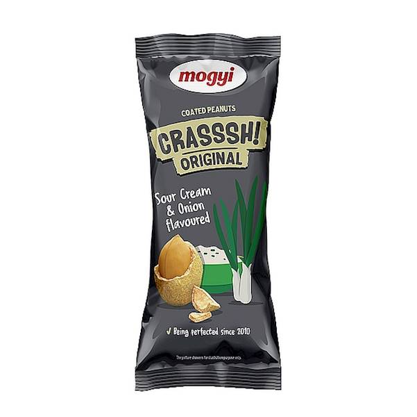 Mogyi orzeszki ziemne Crasssh w skorupce o smaku cebulki ze śmietanką 60g