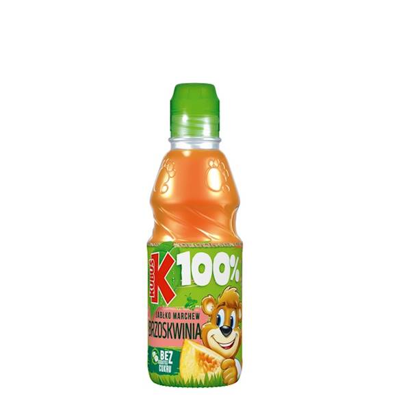 Maspex sok owocowo-warzywny bez dodatku cukru Kubuś 100% Jabłko, Marchew, Brzoskwinia 300ml
