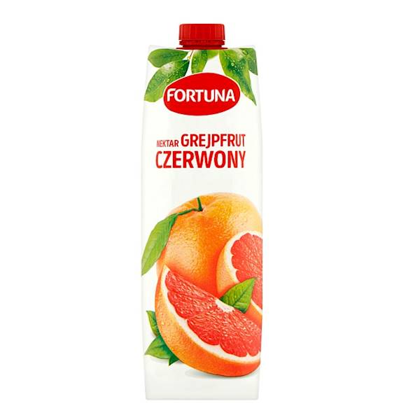 Polmlek nektar owocowy Fortuna Czerwony Grejpfrut 1l