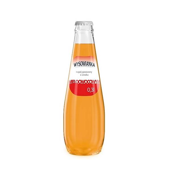 Uzdrowisko Wysowa napój gazowany w szklanej butelce Wysowianka o smaku wieloowocowym 300ml + zwrotna kaucja