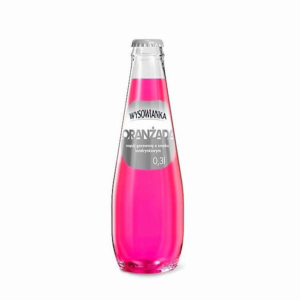 Uzdrowisko Wysowa napój gazowany w szklanej butelce Wysowianka Oranżada o smaku landrynkowym 300ml + zwrotna kaucja