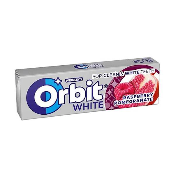 Mars Wrigley guma do żucia Orbit White Raspberry & Pomegranate 10 drażetek