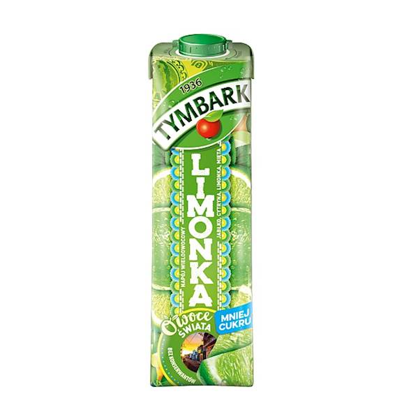 Maspex napój wieloowocowy niegazowany w kartonie Tymbark Owoce Świata Limonka, Cytryna, Mięta 1l