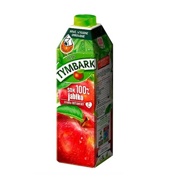 Maspex sok owocowy bez dodatku cukru w kartonie Tymbark 100% Jabłko 1l