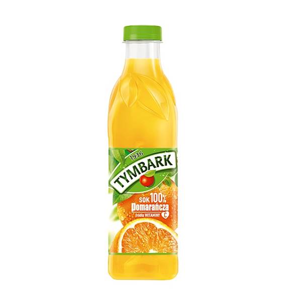Maspex sok owocowy bez dodatku cukru Tymbark 100% Pomarańcza 1l