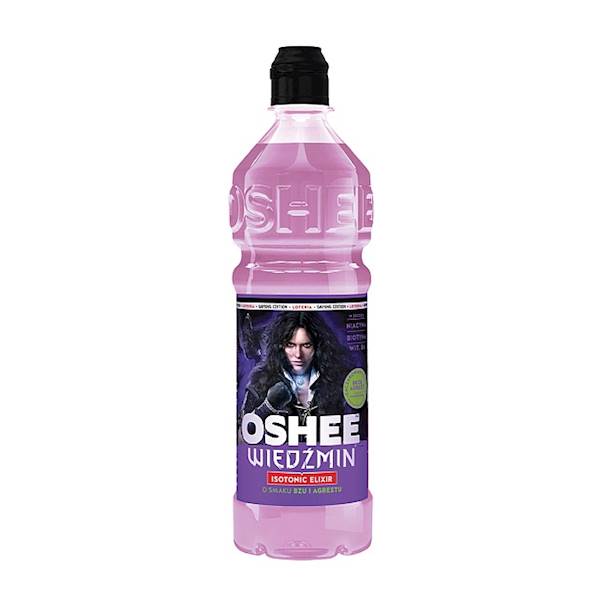 Oshee napój izotoniczny niegazowany Oshee Wiedźmin Isotonic Elixir o Smaku Bzu i Agrestu 0,75l