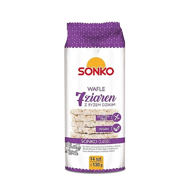 Oshee wafle ryżowe Sonko 7 Ziaren z Ryżem Dzikim 130g