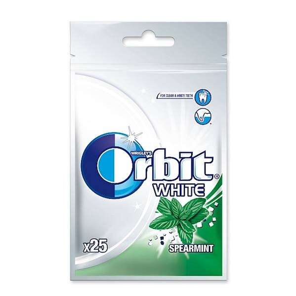 Mars Wrigley guma do żucia w torbie Orbit White Spearmint 25 drażetek