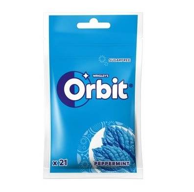 Mars Wrigley guma do żucia w torbie Orbit Peppermint 21 drażetek