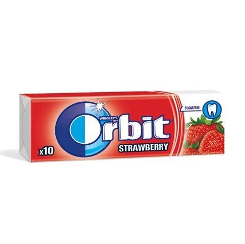 Mars Wrigley guma do żucia Orbit Strawberry 10 drażetek