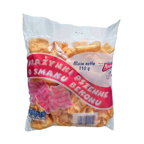 Anpol Prażynki Pszenne o Smaku Bekonu 110g