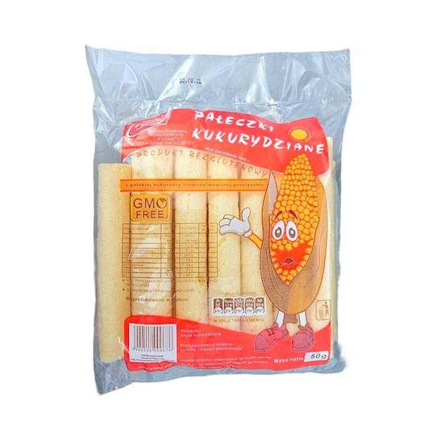 Anpol Chrupki Kukurydziane Pałeczki 50g