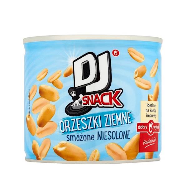 Dobry Wybór Orzeszki Ziemne Smażone Niesolone DJ Snack 150g