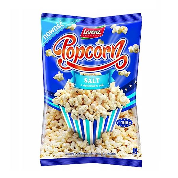 Lorenz Popcorn gotowy do spożycia solony 100g