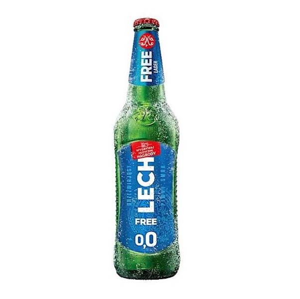 Kompania Piwowarska piwo bezalkoholowe w szklanej butelce Lech Free 0,0% 500ml