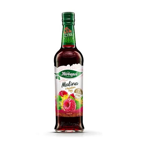 Herbapol syrop Malina z Kwiatem Lipy 420ml