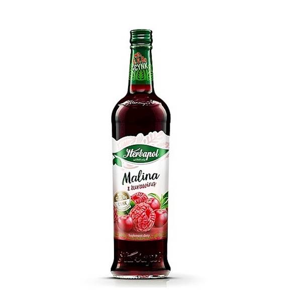 Herbapol syrop Malina z Żurawiną 420ml