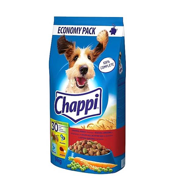 Mars Petcare karma dla dorosłych psów Chappi z Wołowiną, Drobiem i Warzywami 9kg