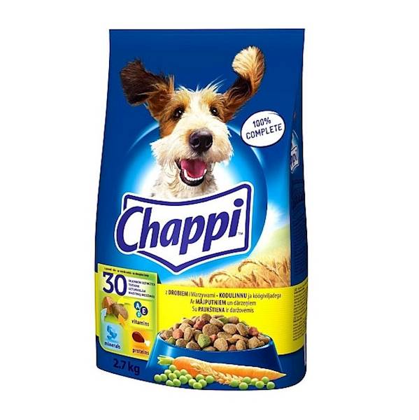 Mars Petcare karma dla dorosłych psów Chappi z Drobiem i Warzywami 2,7kg