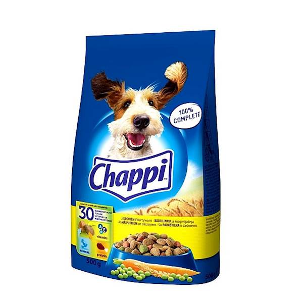 Mars Petcare karma dla dorosłych psów Chappi z Drobiem i Warzywami 500g
