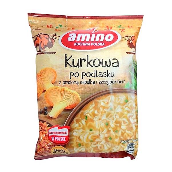 Unilever zupa instant Amino Kurkowa Po Podlasku z Prażoną Cebulką i Szczypiorkiem 61g