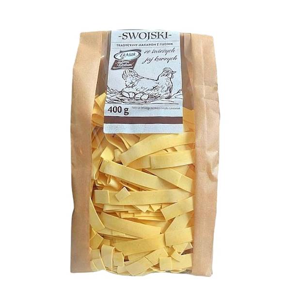 Makarony Babuni makaron ze świeżych jaj EkMak Makaron Swojski, Tradycyjny Wstęga 400g