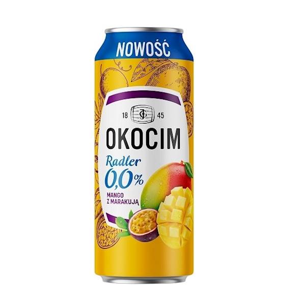 Carlsberg piwo bezalkoholowe w puszce Okocim Radler Mango z Marakują 0,0% 500ml