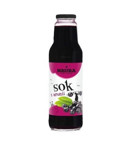 Merkury sok ekologiczny bez dodatku cukru Naura Sok 100% z Aronii 750ml