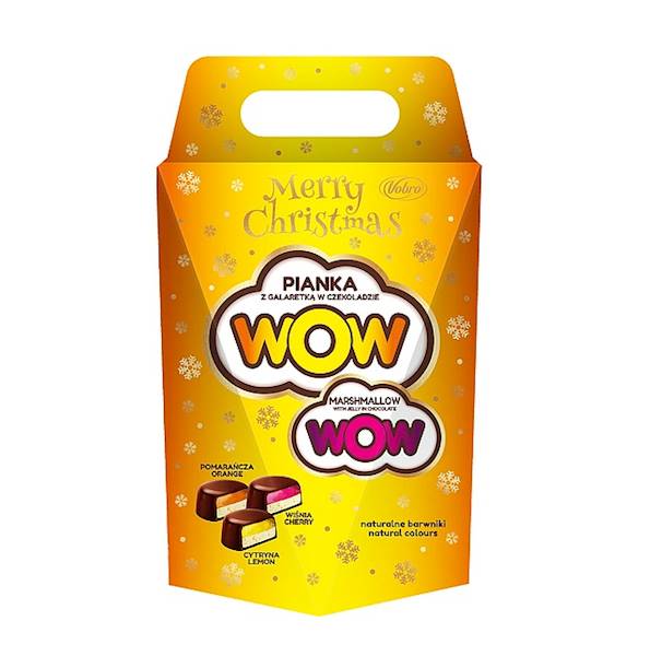 Vobro cukierki Wow Pianka z Galaretką w Czekoladzie Świąteczny Prezent 182g