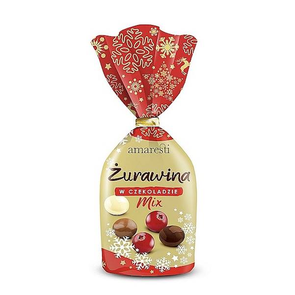 Eurohansa bakalie świąteczne Amaresti Żurawina w Czekoladzie Mix 190g