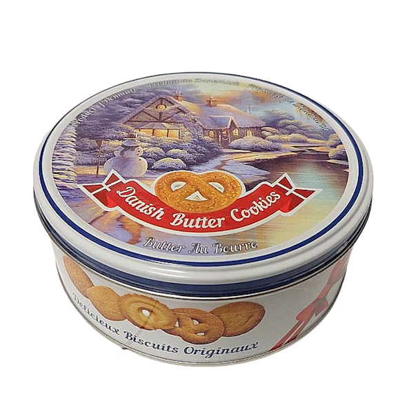 Rakpol ciastka duńskie w świątecznej puszce Bisquini Danish Butter Cookies 150g