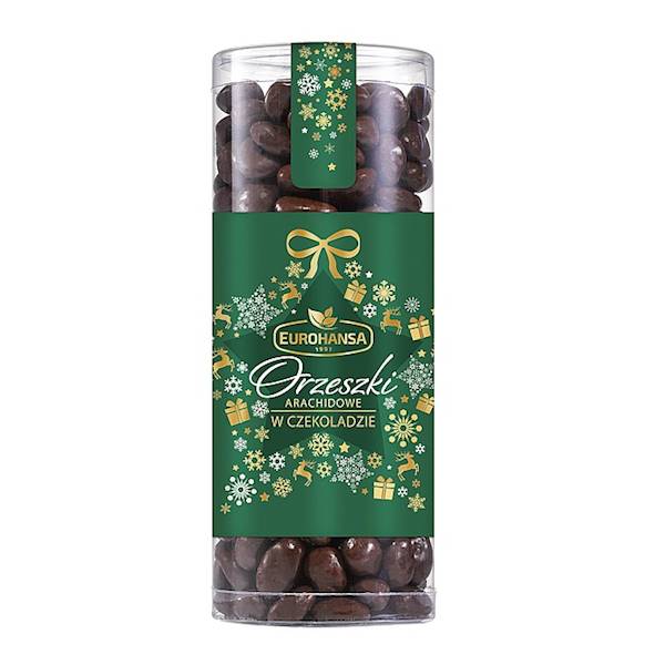 Eurohansa bakalie świąteczne w tubie Orzeszki Arachidowe w Czekoladzie 500g