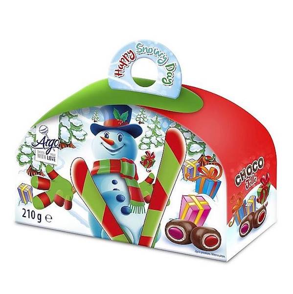 Argo kuferek świąteczny z cukierkami Choco Jello 210g